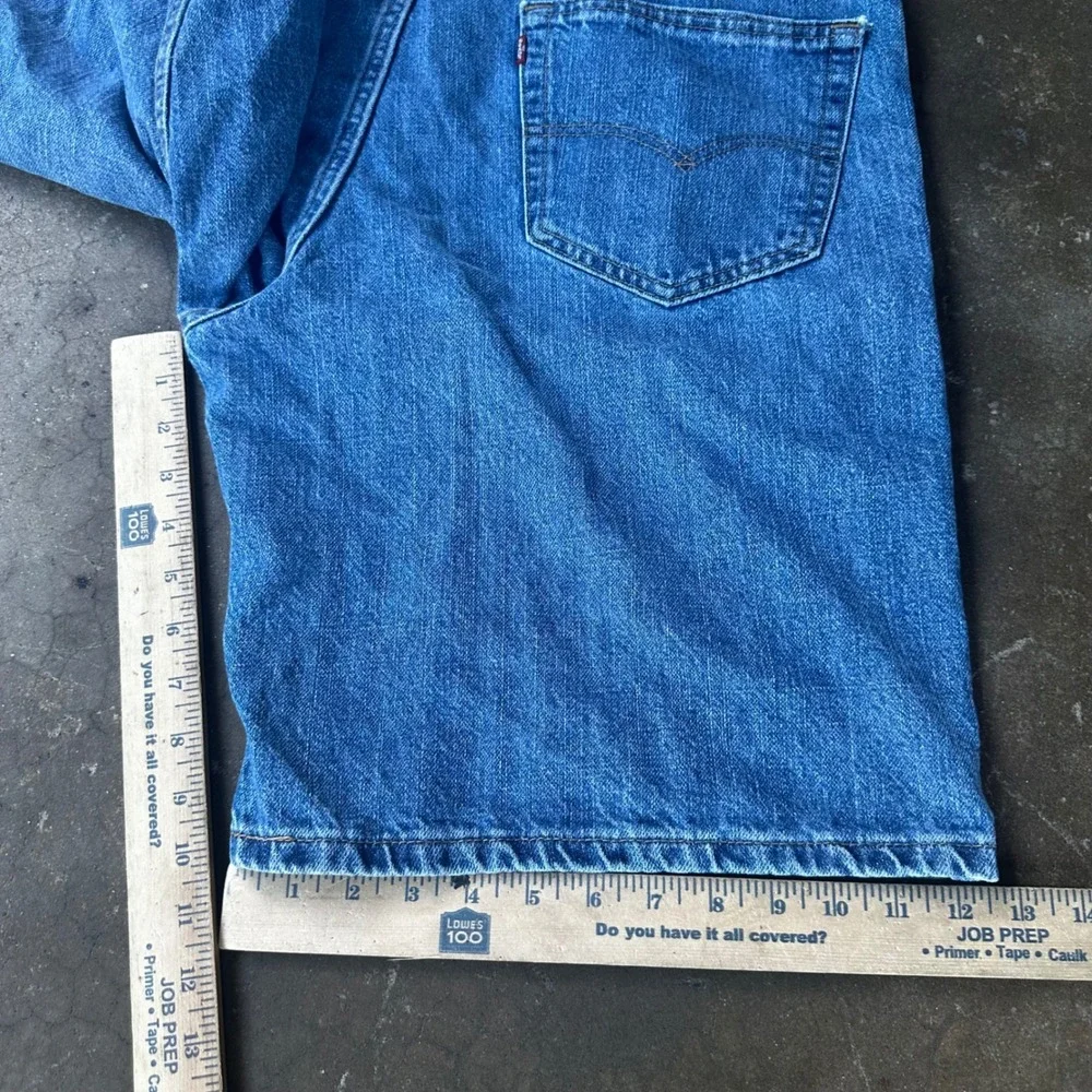 Levi's 550 Denim Shorts Mens 38 Blue Excellent Relaxed Fit Medium Wash